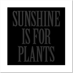 Sunshine is for Plants Posters and Art